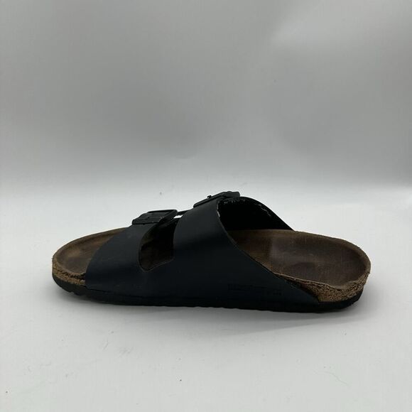 Womens Size 39 US 8.5 Birkenstock Arizona Black Birko-Flor Sandals Slip On - Picture 5 of 11